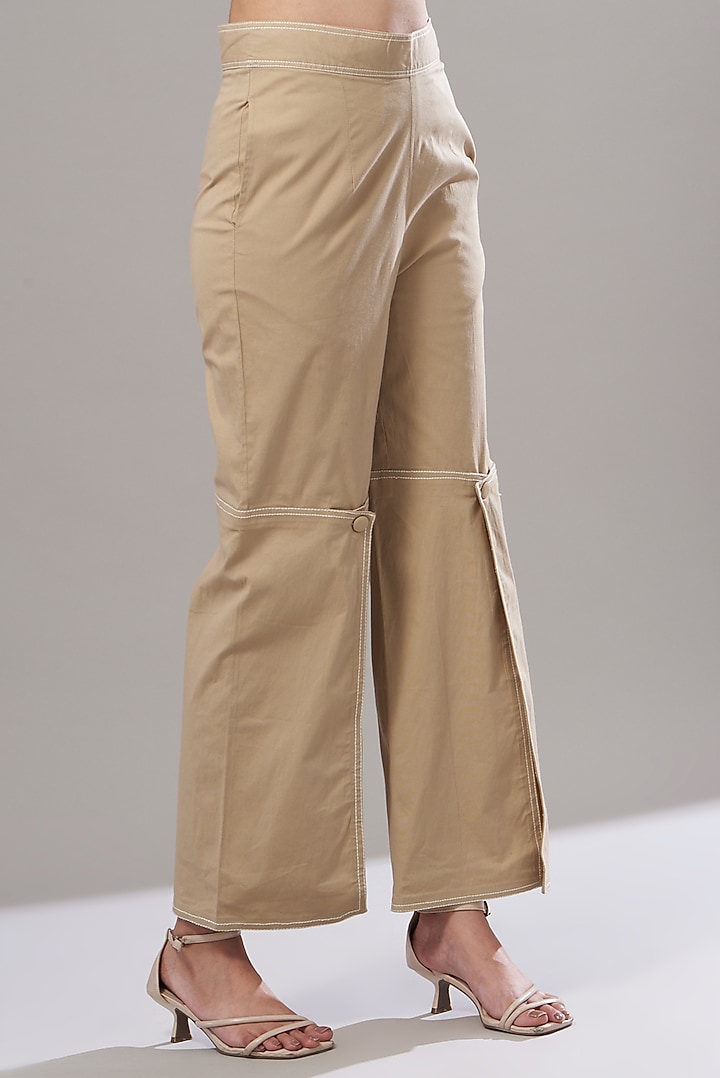 Brown Poplin Wide Pant Set by Cin Cin at Pernia's Pop Up Shop