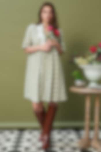 Pastel Olive Embroidered Summer Dress by Cin Cin at Pernia's Pop Up Shop