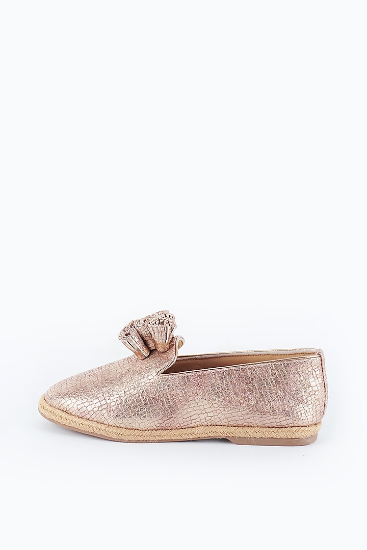 Blush Pink Shimmer Shoes by Cinderella by Heena Yusuf