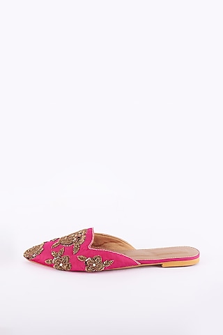 Pink Shimmer Mojris by Cinderella by Heena Yusuf