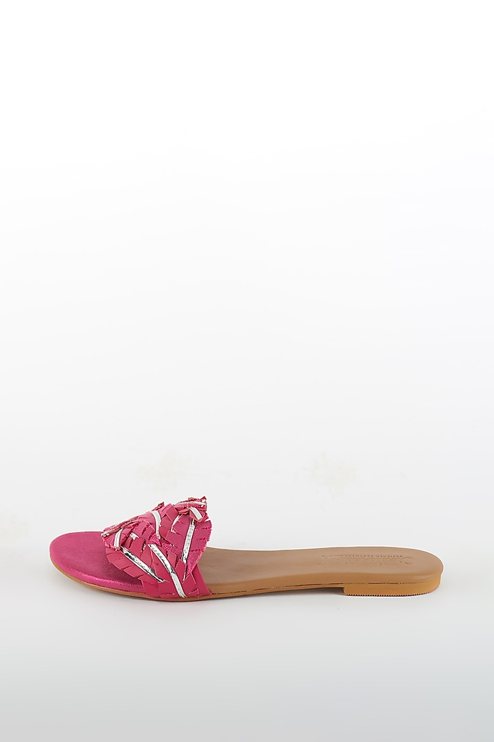 Rani Pink Shimmer Flats by Cinderella by Heena Yusuf