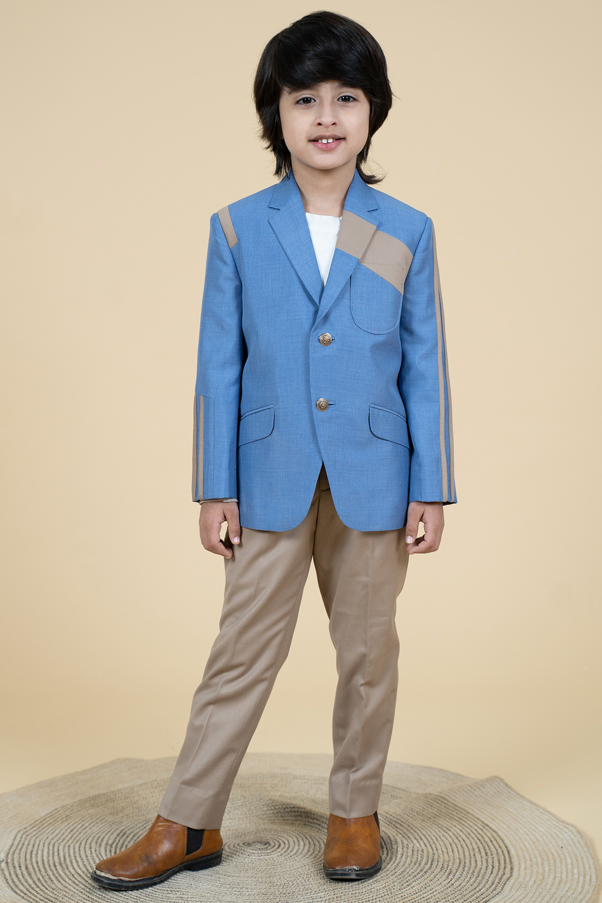 Blue Suiting Blazer Set For Boys by Little Boys Closet