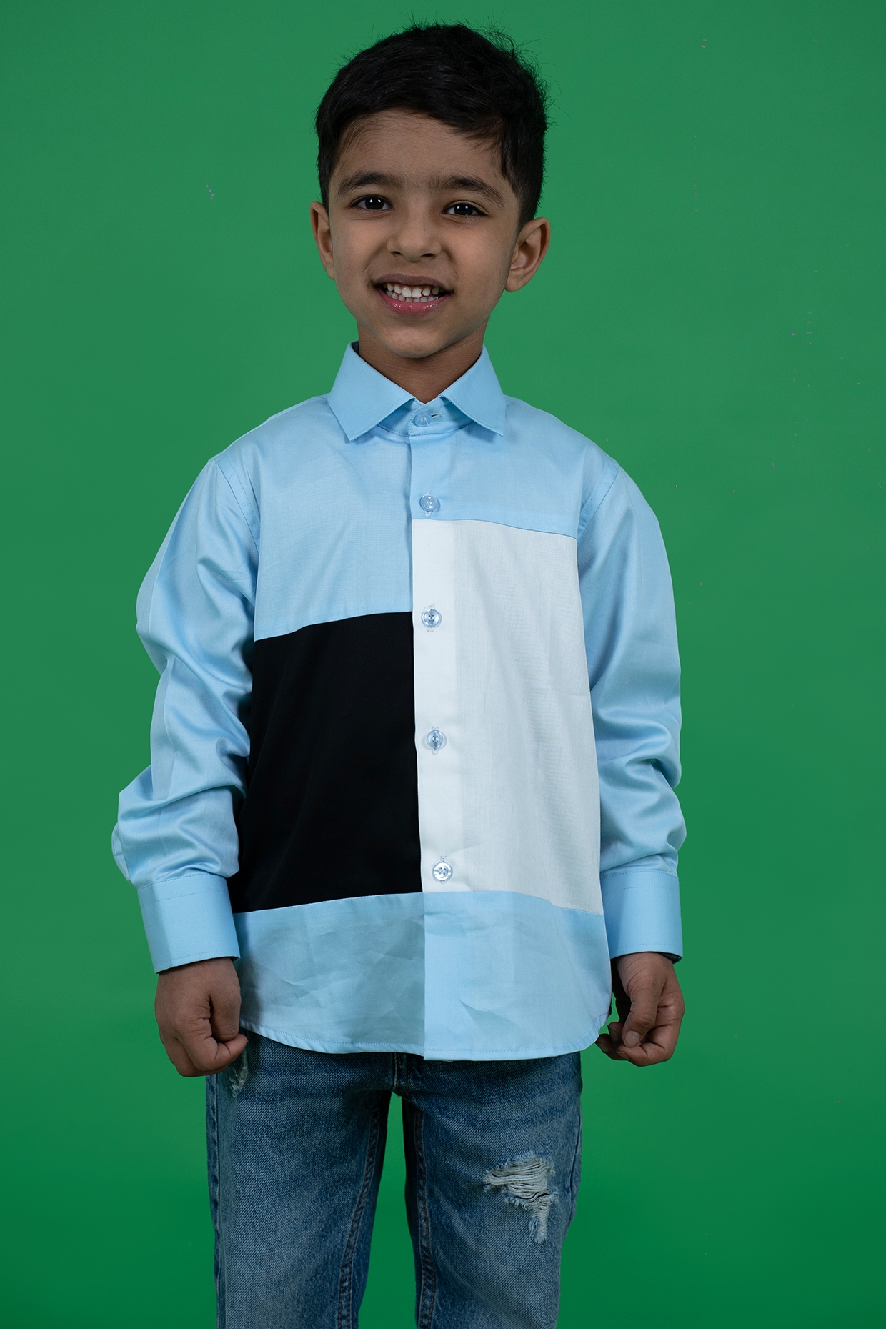 Boys Color Block Casual Brown, White Shirt Price in India - Buy Boys Color  Block Casual Brown, White Shirt online at Shopsy.in
