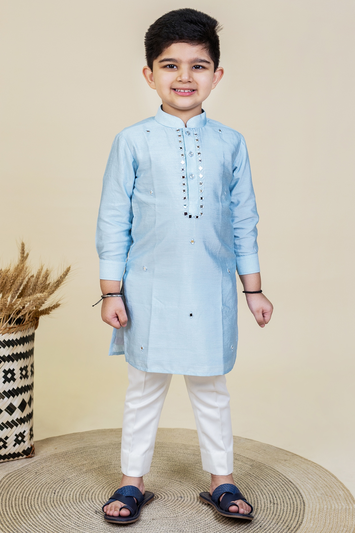 13 14 Blue Boys kurta set size 12 