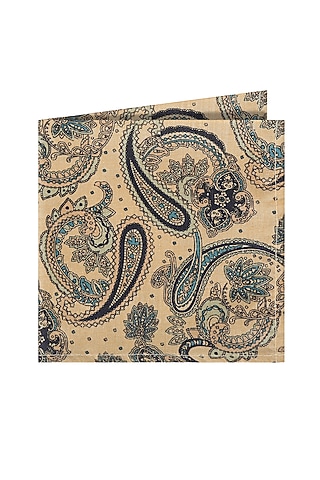Blue Paisley Pocket Square by Closet Code