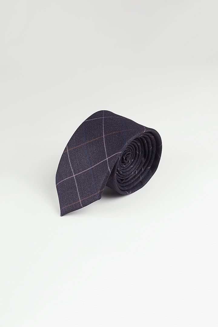Purple Cotton Plaid Tie by Closet Code