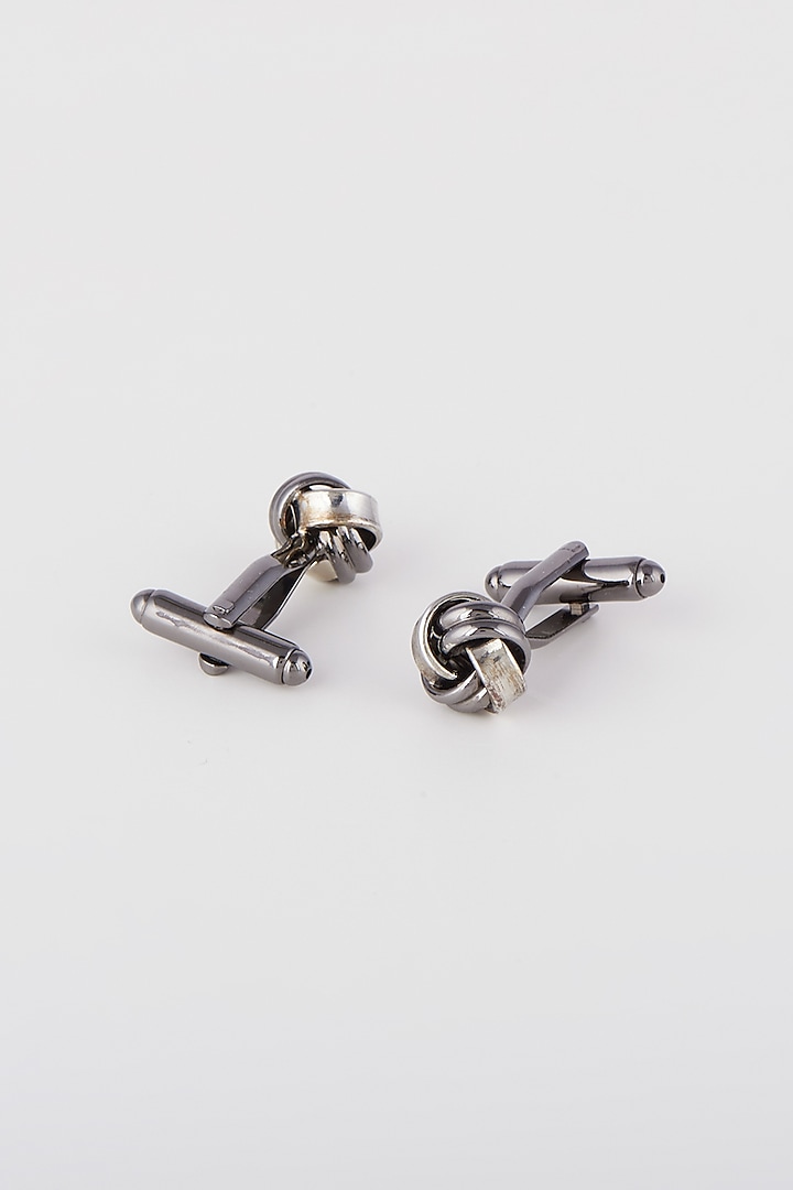 Black Two Toned Cufflinks by Closet Code
