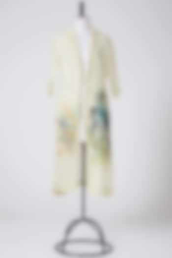 Lemon Hand Painted Linen Jacket by CLOS at Pernia's Pop Up Shop