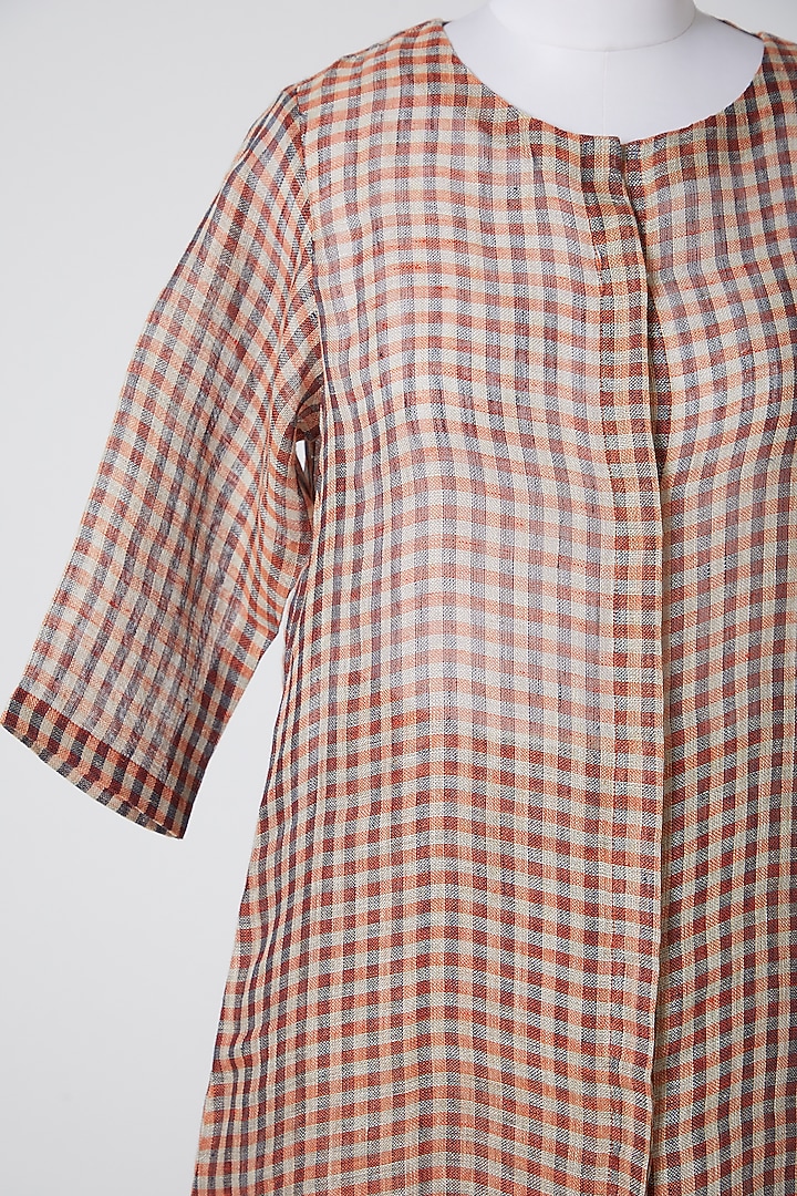 Red Printed Kurta Set by CLOS at Pernia's Pop Up Shop