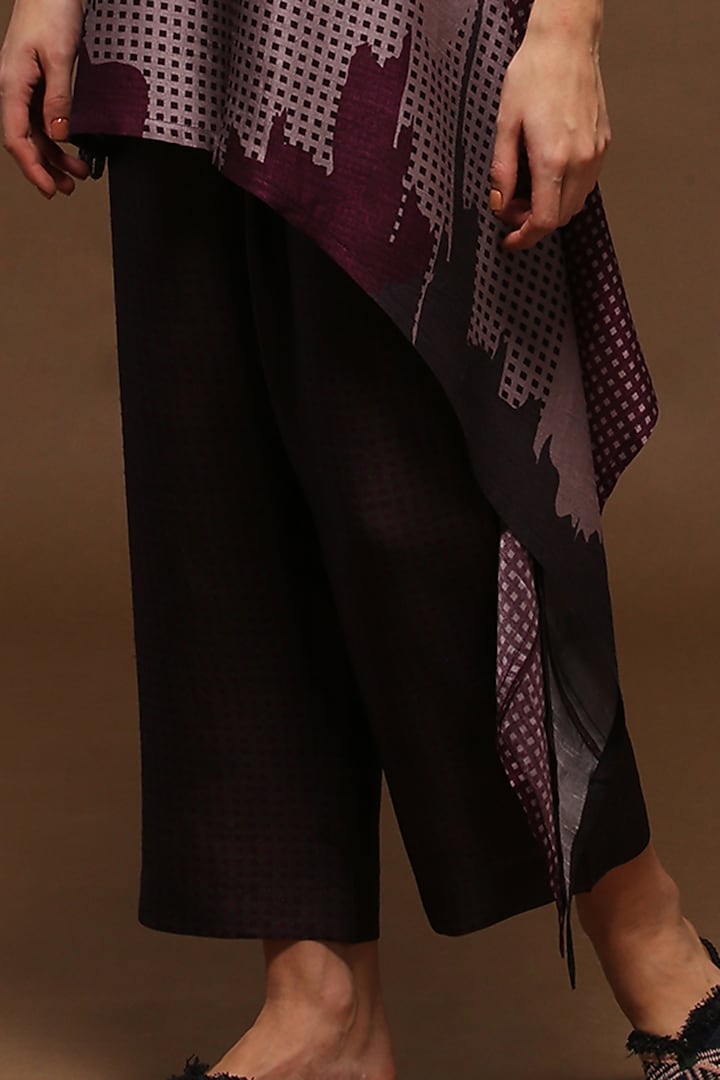 Taupe Dupion Silk Tunic Set by CLOS at Pernia's Pop Up Shop