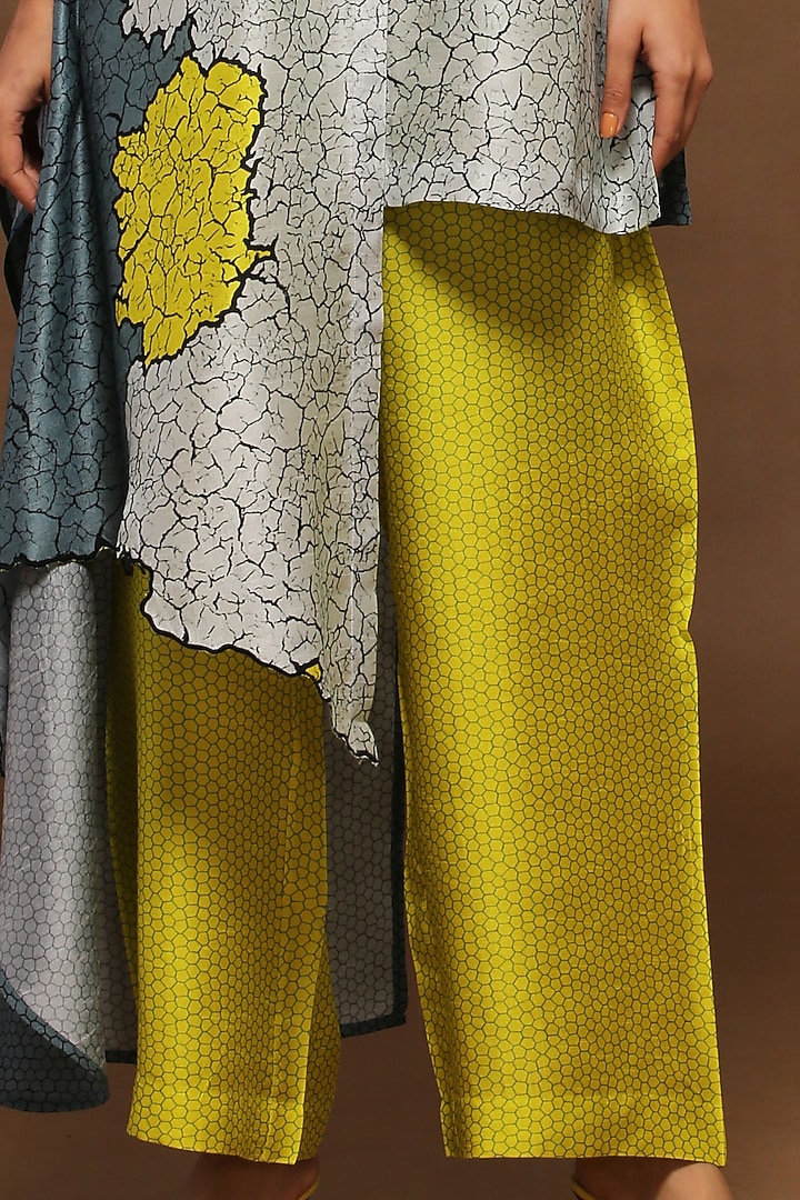 Blue Asymmetrical Tunic Set by CLOS at Pernia's Pop Up Shop
