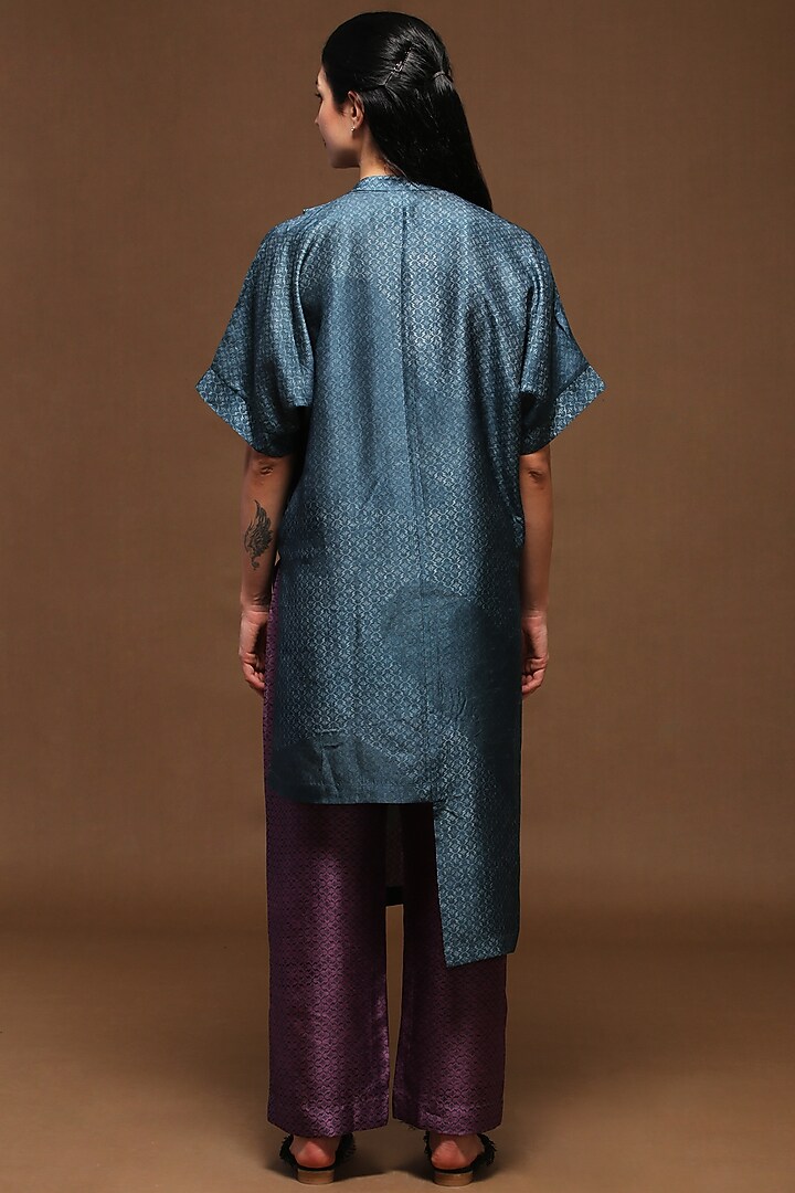 Old Mauve Printed Tunic Set by CLOS at Pernia's Pop Up Shop