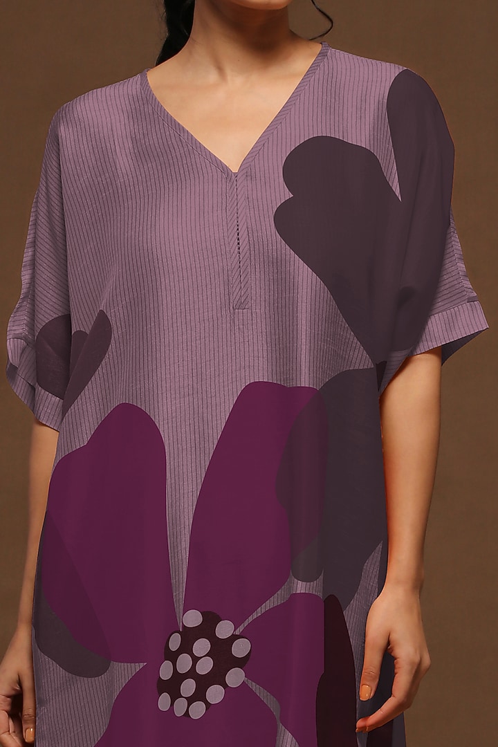 Spicy Pink Printed Kurta Set by CLOS at Pernia's Pop Up Shop
