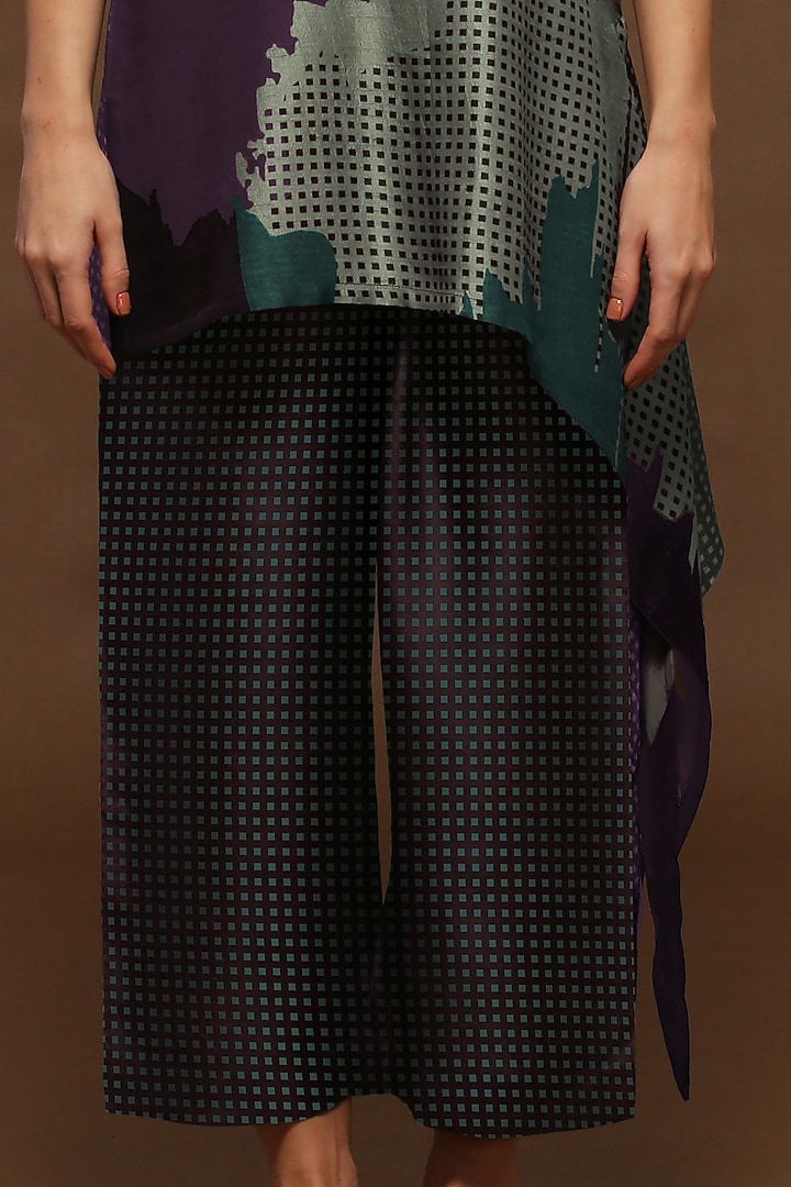 English Walnut Dupion Silk Tunic Set by CLOS at Pernia's Pop Up Shop