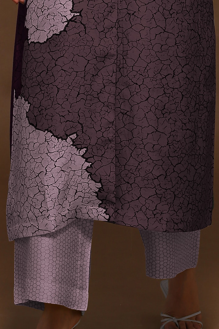 Mulberry Wood Printed Kurta Set by CLOS at Pernia's Pop Up Shop