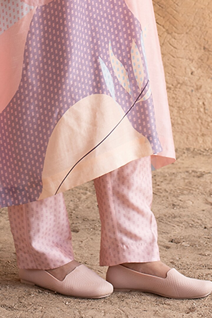 Taupe Dupion Silk Kurta Set by CLOS at Pernia's Pop Up Shop