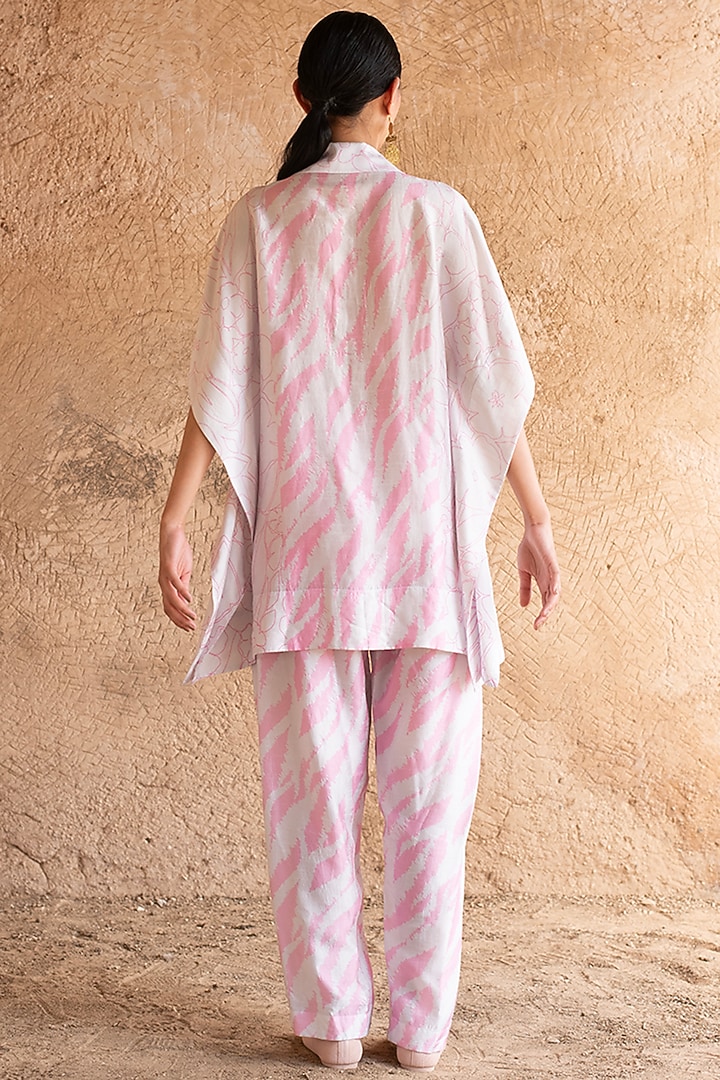 White Dupion Silk Tunic Set by CLOS at Pernia's Pop Up Shop