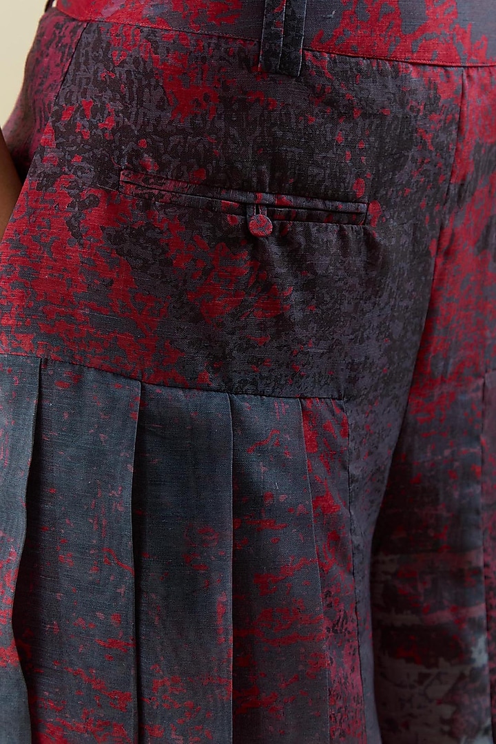 Pink & Grey Linen Silk Embellished Jacket Vacation Dress by CLOS at Pernia's Pop Up Shop