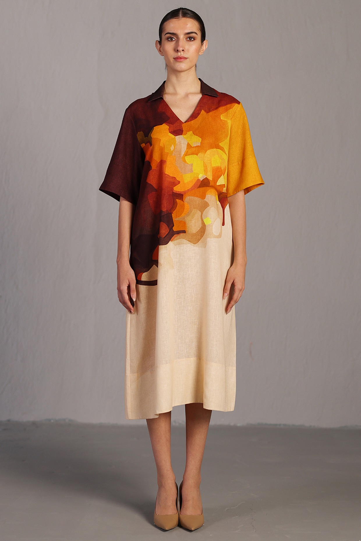 brown maxi satin dress self-portrait - Brown Satin Lace Maxi Dress
