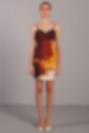 Ochre & Brown Korean Linen Mini Summer Dress by CLOS at Pernia's Pop Up Shop