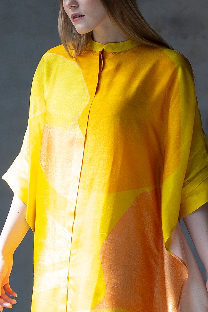 Cyber Yellow Printed Tunic Set by CLOS at Pernia's Pop Up Shop