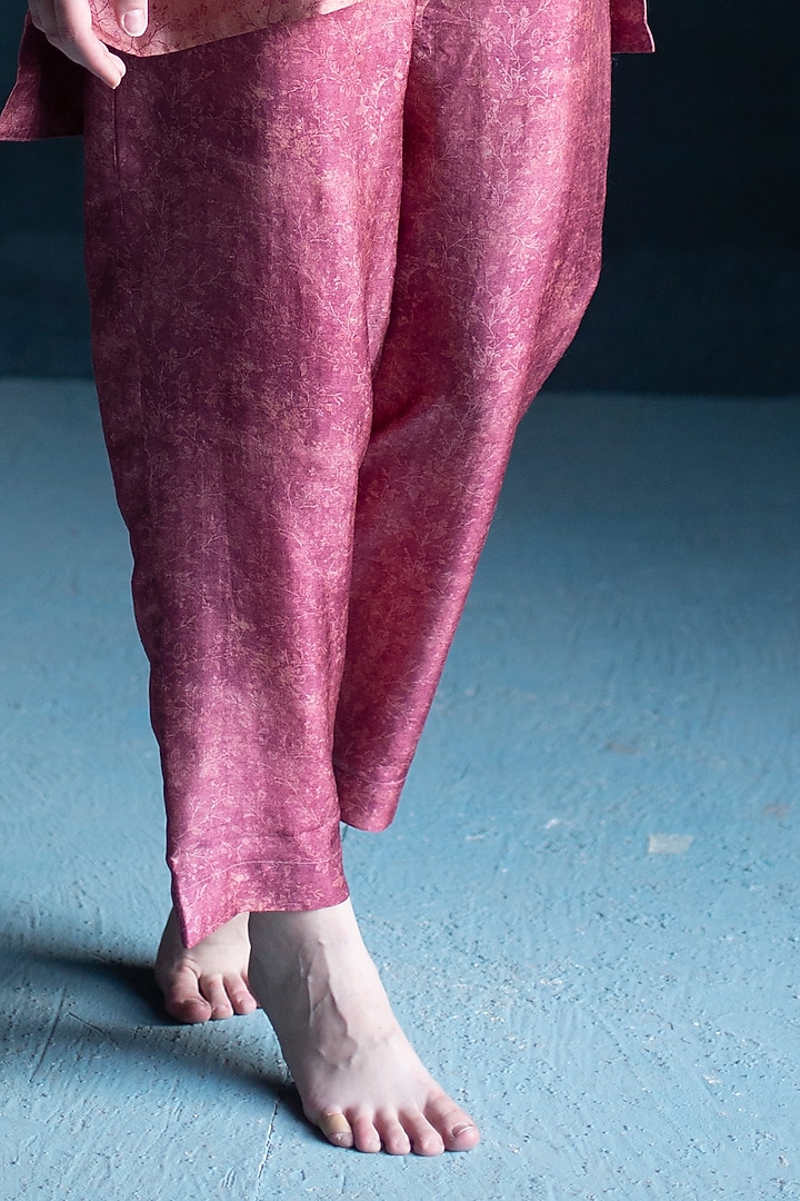 Rose Pink Printed Tunic Set by CLOS at Pernia's Pop Up Shop