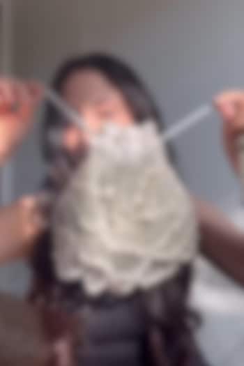 Silver Silk Embroidered Potli by A Clutch Story at Pernia's Pop Up Shop