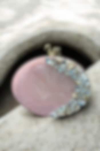 Pink Resin Rhinestones Embellished Clutch by A Clutch Story at Pernia's Pop Up Shop