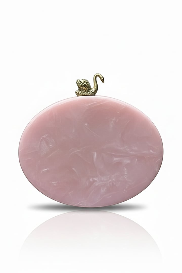 Pink Resin Rhinestones Embellished Clutch by A Clutch Story at Pernia's Pop Up Shop