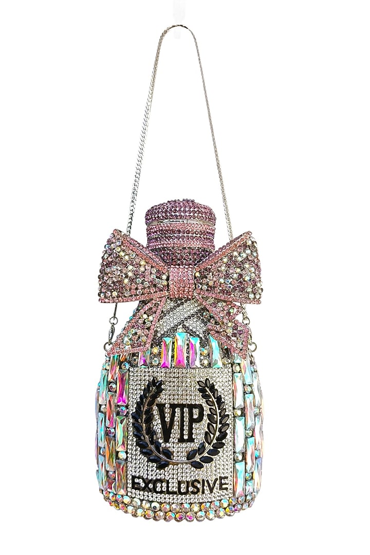 Pink Diamond Rhinestone Champagne Clutch by A Clutch Story at Pernia's Pop Up Shop
