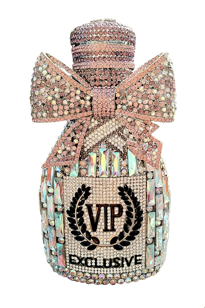 Pink Diamond Rhinestone Champagne Clutch by A Clutch Story at Pernia's Pop Up Shop