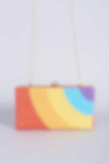 Multi-Colored Beaded Clutch With Sling Chain by A Clutch Story at Pernia's Pop Up Shop