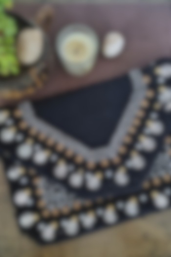 Black Embellished Clutch Bag by A Clutch Story at Pernia's Pop Up Shop