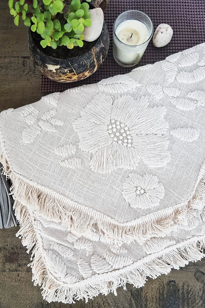 Ivory Embellished Clutch Bag by A Clutch Story at Pernia's Pop Up Shop