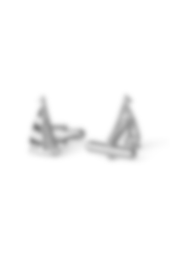 Silver Sailboat Cufflinks by Closet Code