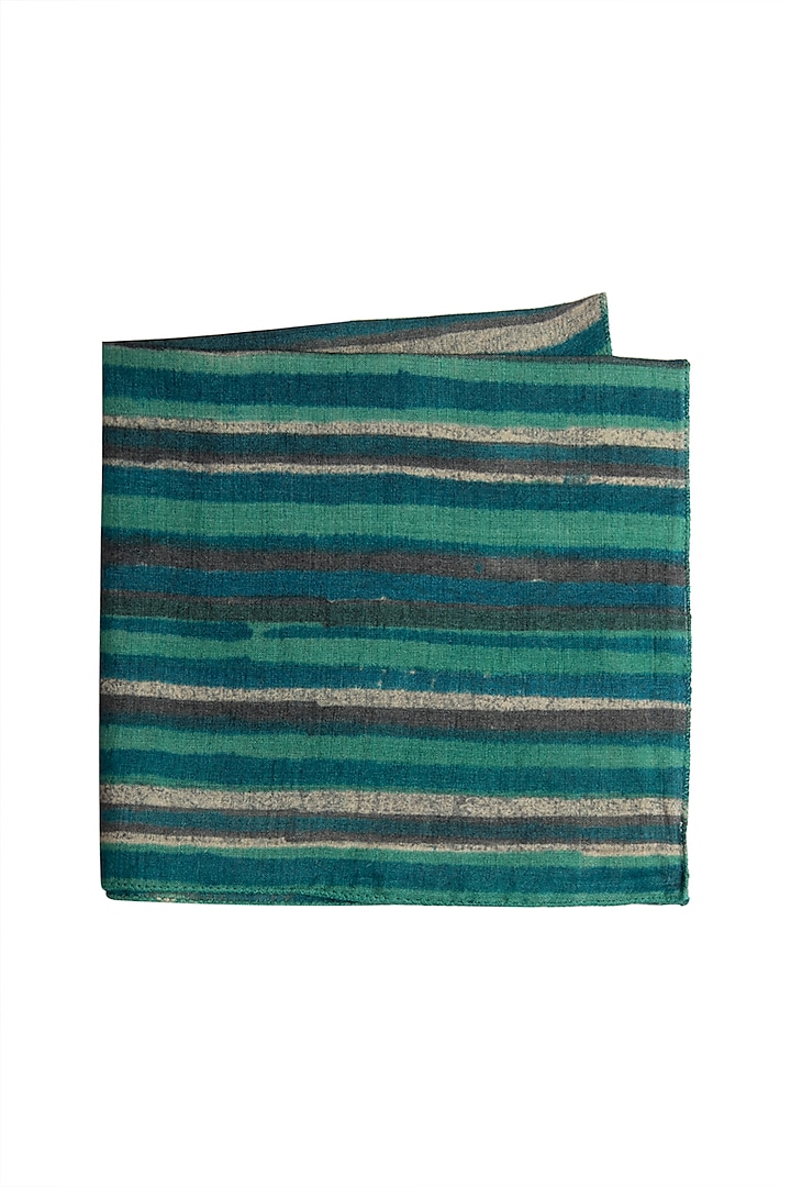 Green Striped Pocket Square Design by Closet Code at Pernia's Pop Up ...