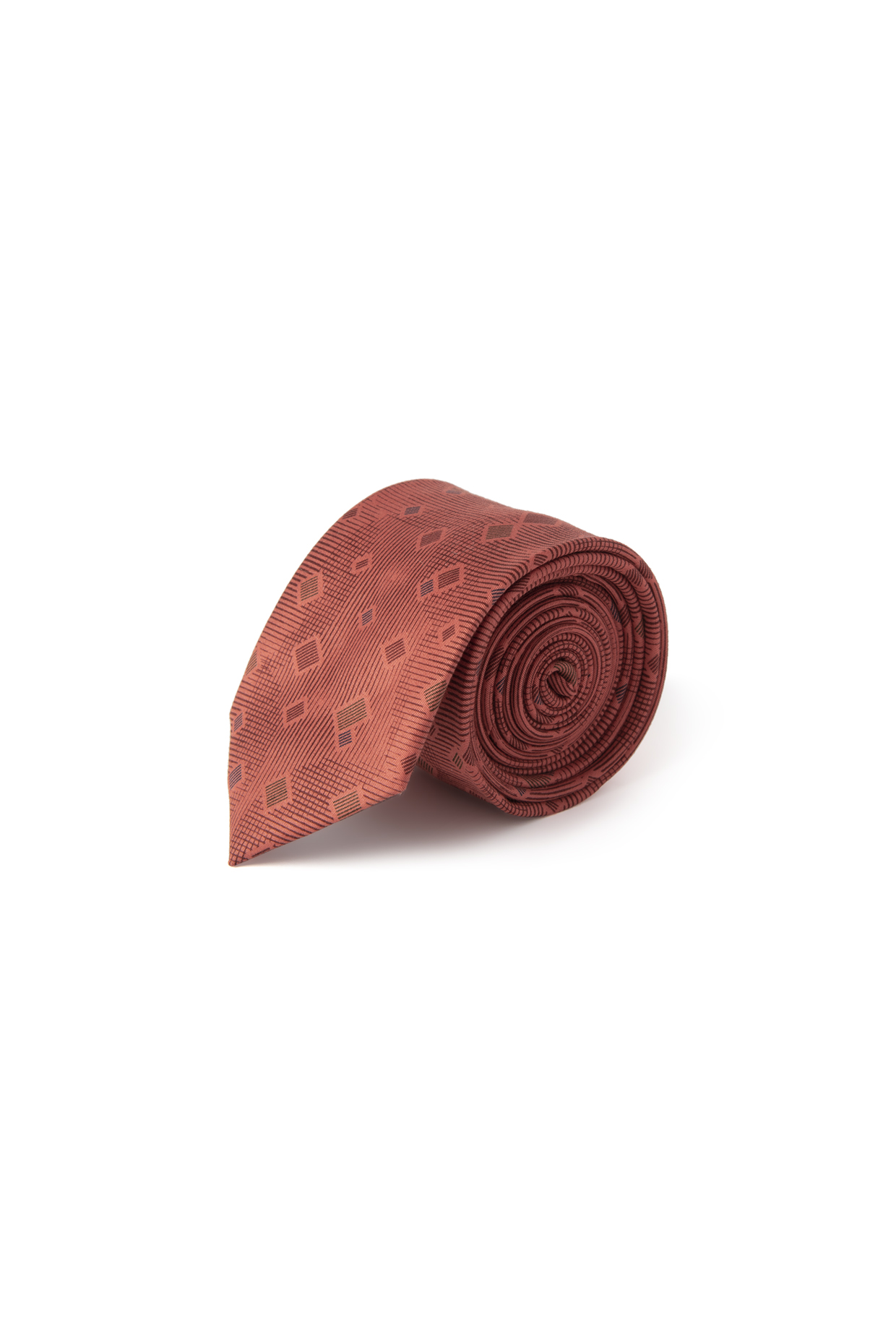 Red Printed Cotton Tie by Closet Code at Pernia's Pop Up Shop