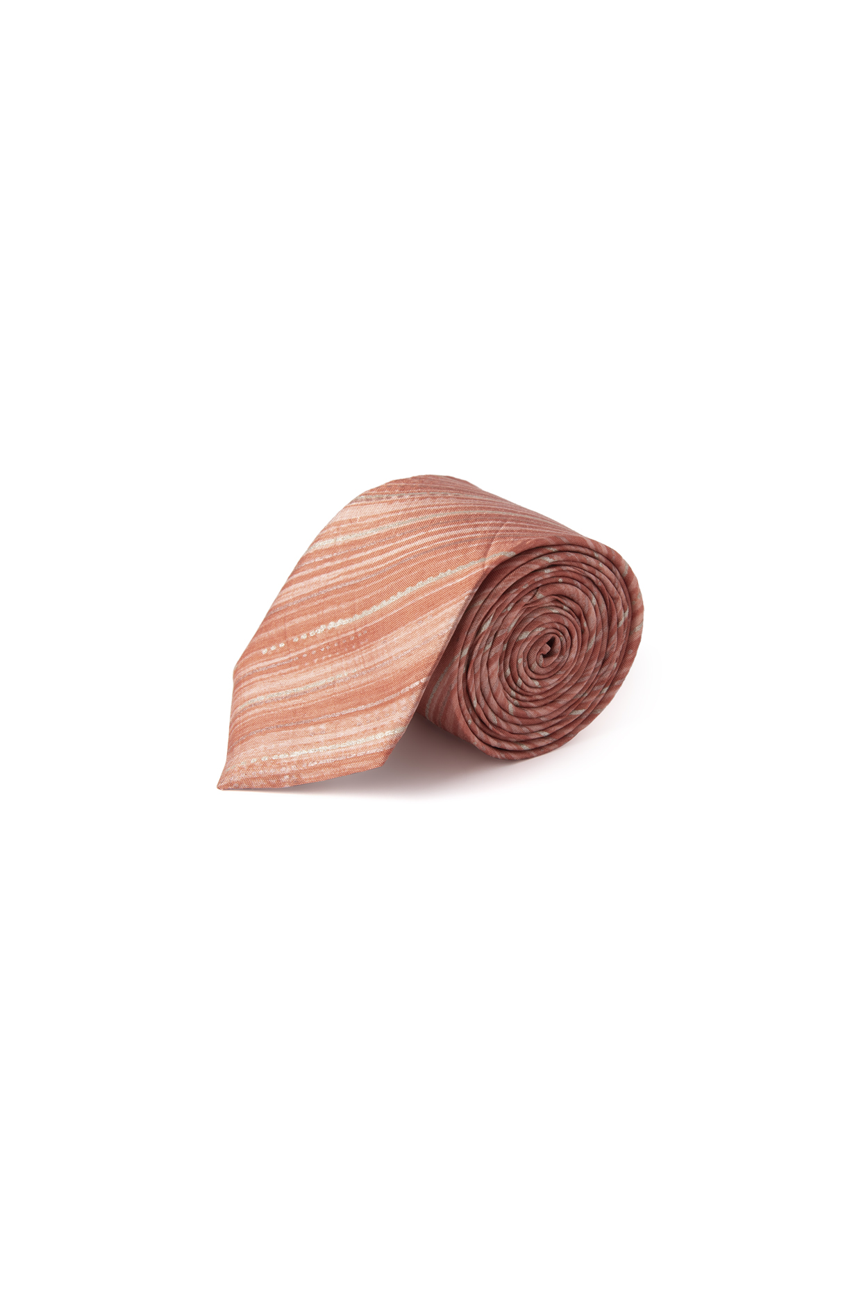 Peach Silk Classic Tie by Closet Code at Pernia's Pop Up Shop