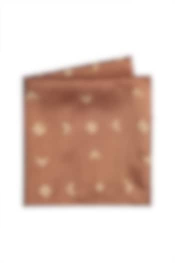 Copper Cotton Silk Pocket Square by Closet Code