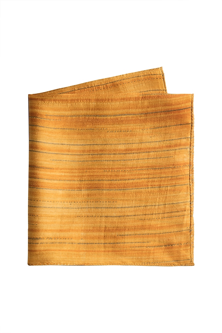 Yellow Shimmery Pocket Square by Closet Code