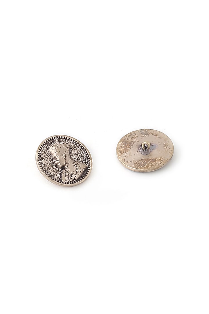 Antique Gold Prince V Buttons (Set of 7) by Cosa Nostraa at Pernia's Pop Up Shop