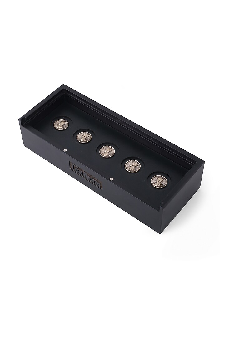 Antique Gold Prince V Brass Buttons (Set of 5) by Cosa Nostraa at Pernia's Pop Up Shop