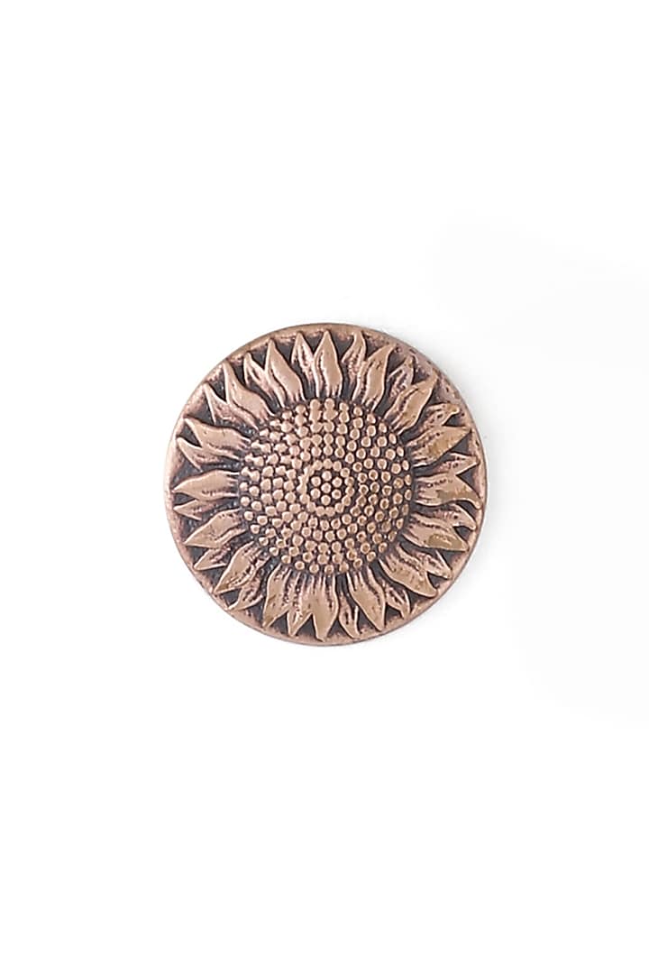 Antique Gold Sunflower Buttons (Set of 5) by Cosa Nostraa at Pernia's Pop Up Shop