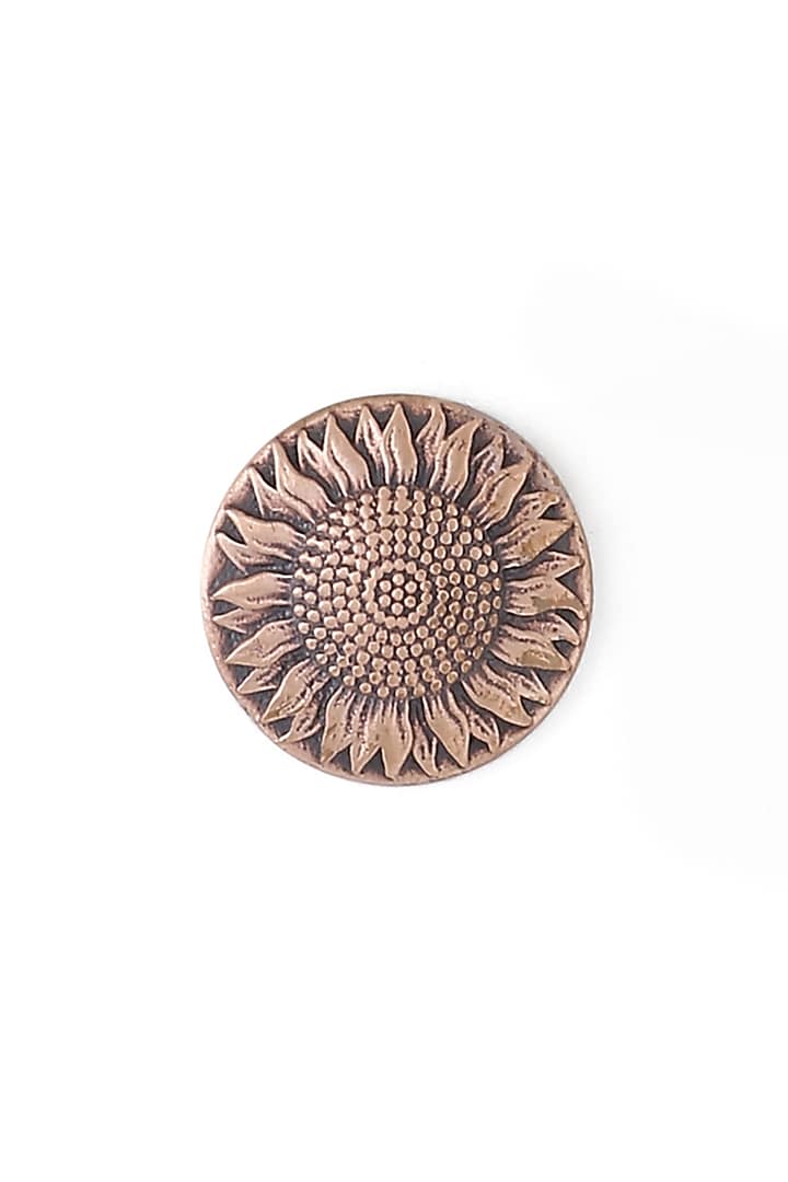 Antique Gold Sunflower Buttons (Set of 7) by Cosa Nostraa at Pernia's Pop Up Shop