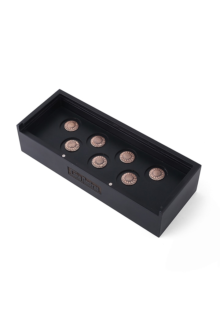 Antique Gold Sunflower Buttons (Set of 7) by Cosa Nostraa at Pernia's Pop Up Shop