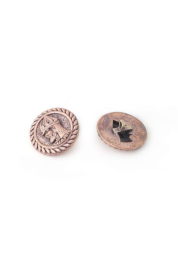 Antique Gold Alexander Nevsky Buttons (Set of 7) by Cosa Nostraa at Pernia's Pop Up Shop