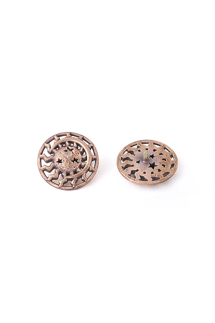 Antique Gold Sun & Moon Buttons (Set of 7) by Cosa Nostraa at Pernia's Pop Up Shop