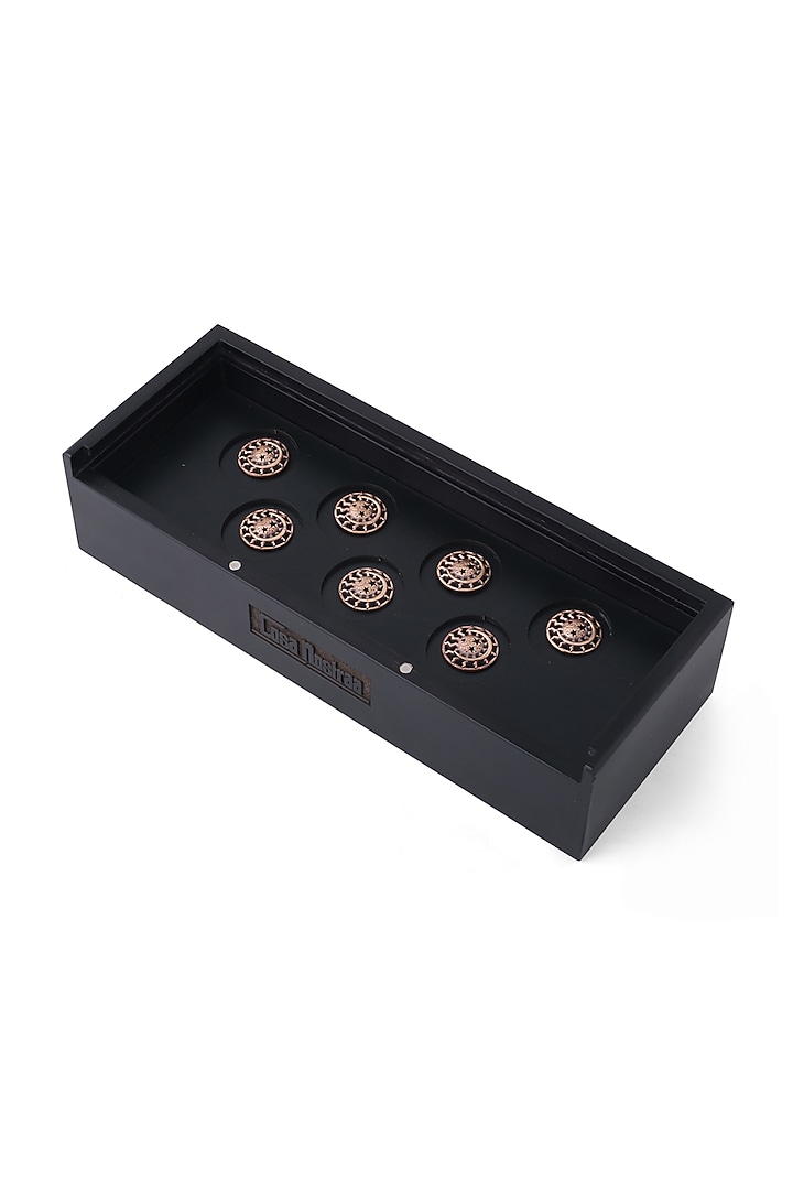 Antique Gold Sun & Moon Buttons (Set of 7) by Cosa Nostraa at Pernia's Pop Up Shop
