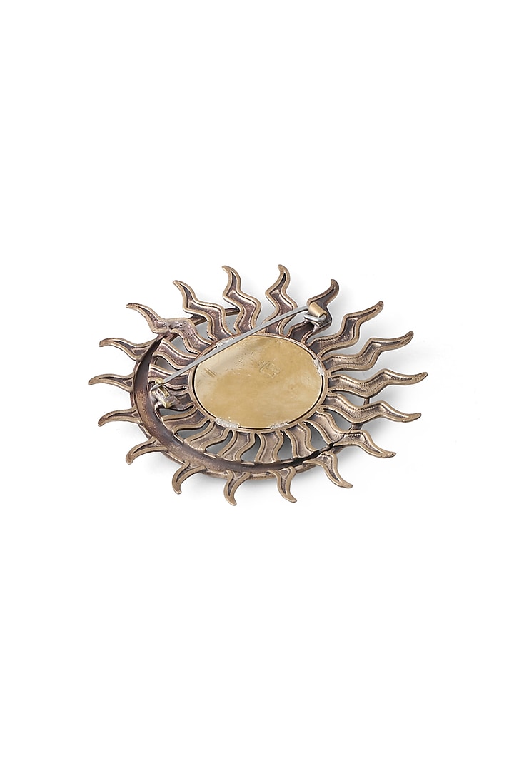 Antique Gold Brass Lapel Pin & Brooch by Cosa Nostraa at Pernia's Pop Up Shop