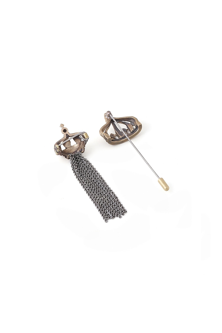 Antique Gold Crown Lapel Pin & Brooch by Cosa Nostraa at Pernia's Pop Up Shop